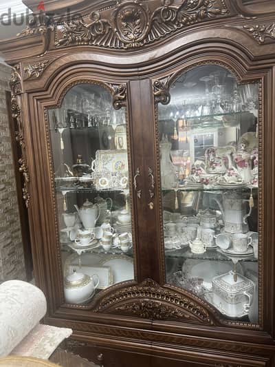 غرفه سفره ٨ كراسي خشب زان