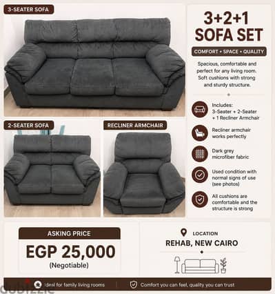 3+2+1 sofa set
