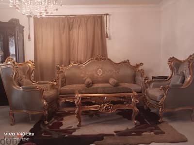 صالون مدهب  اصلي فرنساوي
