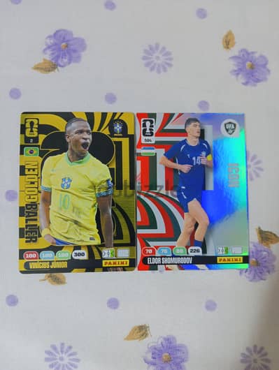 كارت للاعب فينيسيوس جونيور جولدن بولر+هديه لاعب ايكون