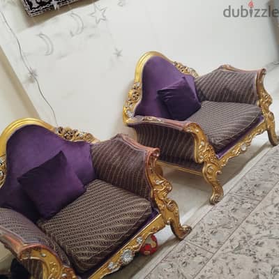 طقم صالون كلاسيك مدهب