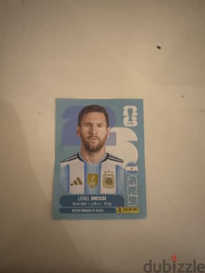 Messi Sticker Panini World Cup 2026