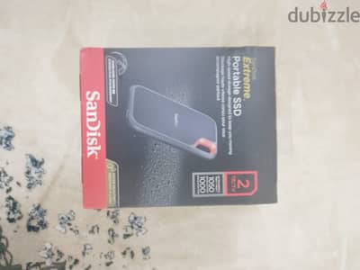 هارد خارجي SanDisk Extreme Portable SSD سعة 2TB،جديد متبرشم