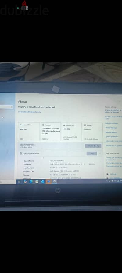HP ProBook 645 G2 – AMD PRO A6 – رام 8GB – هارد 500GB