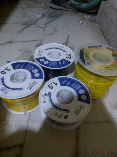 عندي دول للبيع سلك كهربا نحاس محمل غني عن التعريف مفهمش ولا غلطه