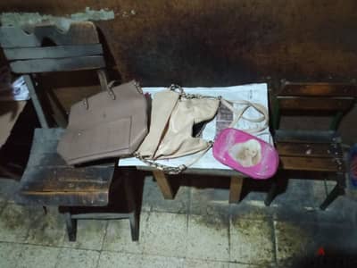 حقائب حريمى وبناتى مستعمله استعمال خفيف ومغسوله