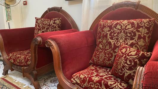 طقم انتريه زان احمر