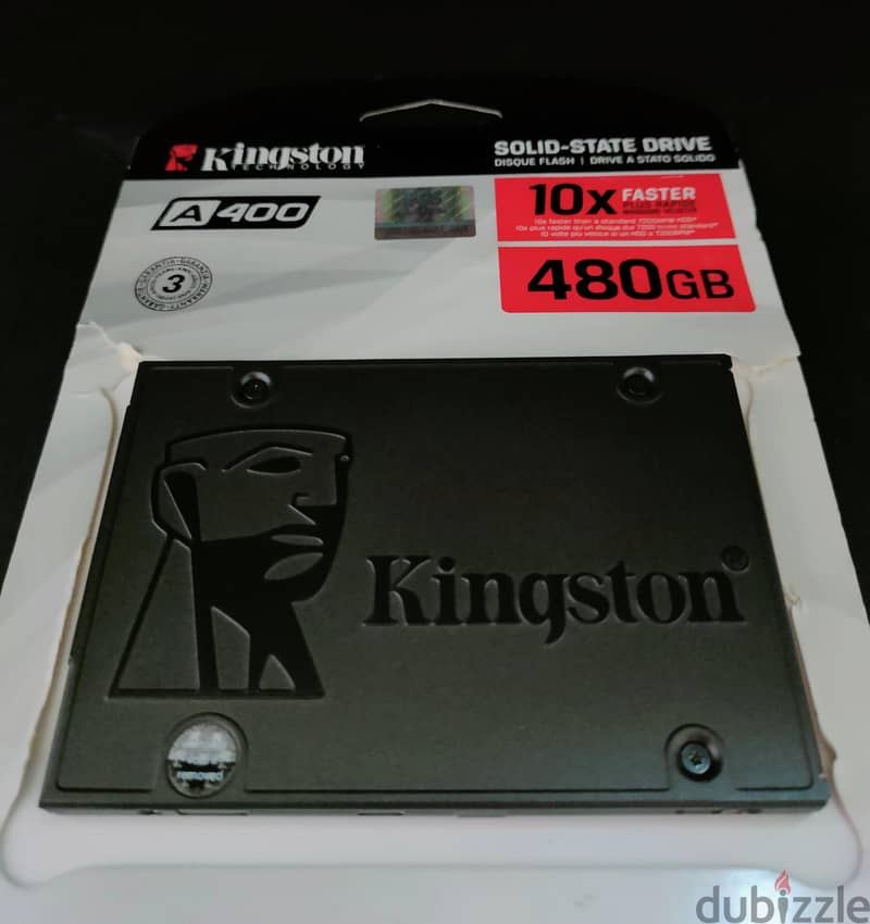 Kingston A400 480GB SATA III 2.5" Internal SSD 1
