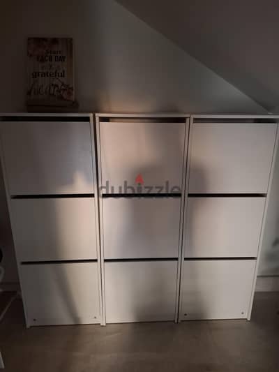3 IKEA Bissa Shoe Rack – White | Practical Storage Solution