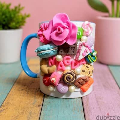 هدايا هاند ميد صلصال حراري customized gifts - mugs and jars