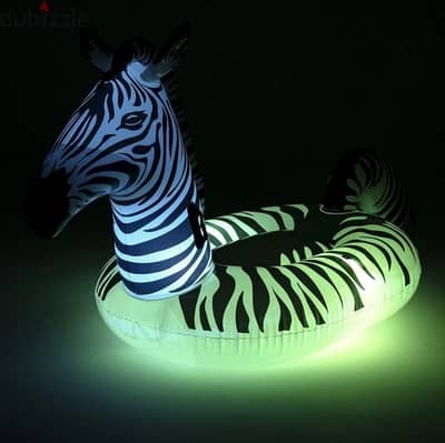 Bestway 41406 inflatable zebra shaped ride-on float with led lights Bestway 41406 inflatable zebra shaped ride-on float with led lights