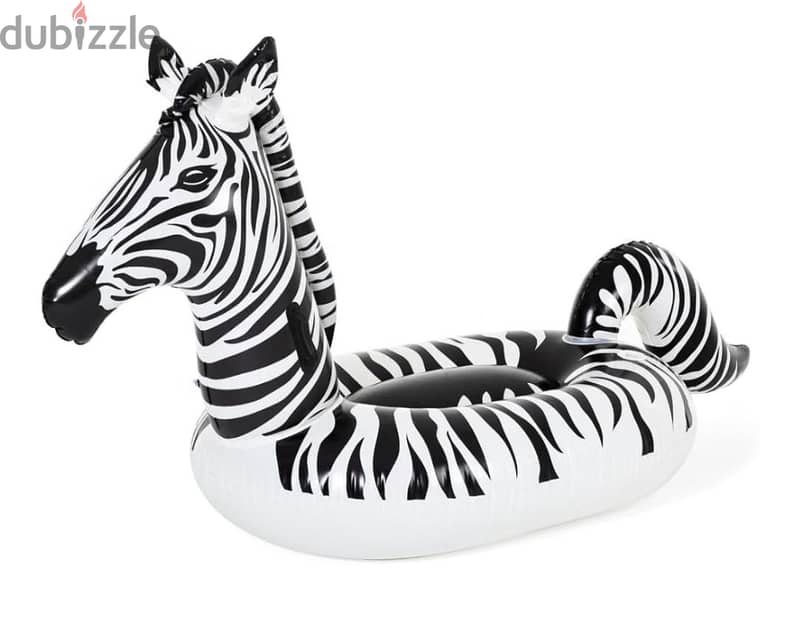 Bestway 41406 inflatable zebra shaped ride-on float with led lights 2