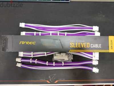 Antec Sleeved Cables Purple/White|بالعلبة كسر زيرو