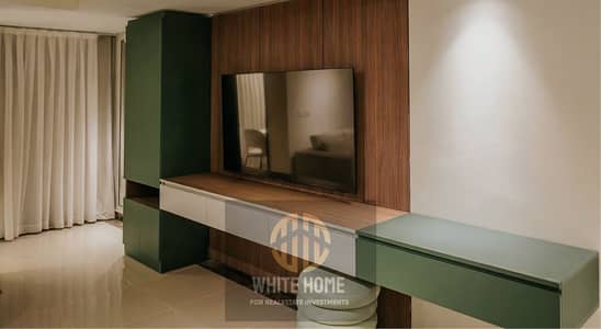 One bedroom Apartment furnished for rent in Porto New Cairo Compound In New Cairo Nearest to gym & pools & mall & restaurants near to Sodic & Mivida .