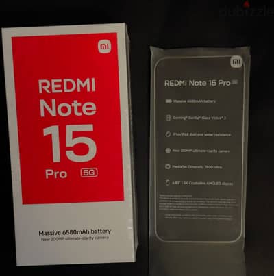 هاتف شاومي ريدمي نوت 15 برو (12GB/512GB) 5G