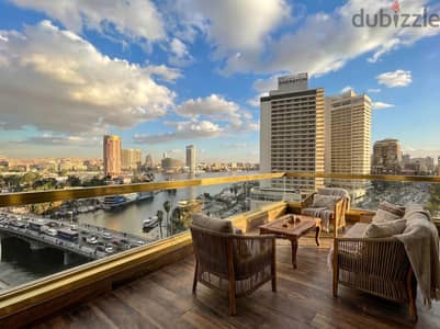 وحدة فندقية فاخر علي النيل في الدقي ميدان الجلاء بجوار السفارات