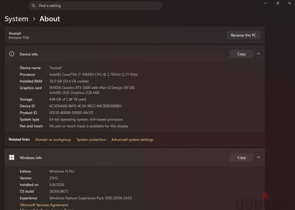 Dell precision 7550