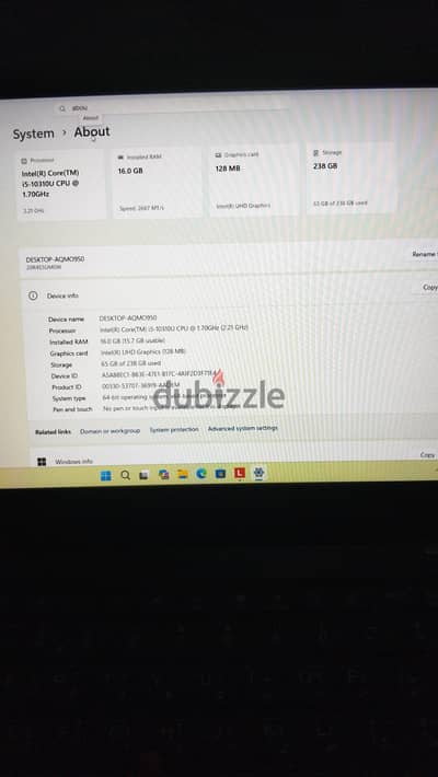 لاب توب لينوفو وارد خارج استعمال خفيف جداا ويعتبر كسر زيرو