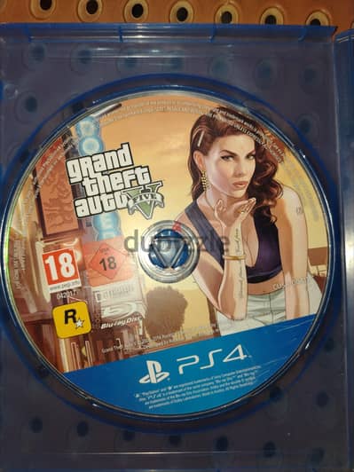 اسطوانه جاتا 5  CD GTA V PS4