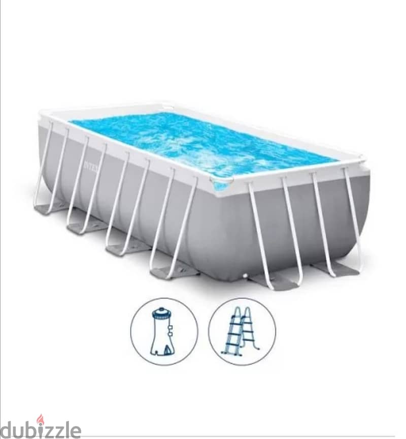 Slightly used swimming pool with extra tools 1