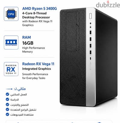 AMD Ryzen 5 3400vga 11 Radeon Vega 11 Graphics RAM 16GB
