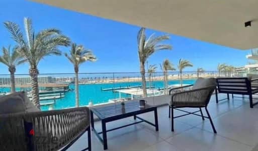 Fully Finished Chalet with Private Garden for Sale  Direct Sea View  Prime Location in Marina 5 the lsland
