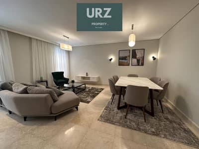 Corner apartment with panoramic landscape view in the New Capital with 10year installments Overlooking the Green River near Palm Hills , Scenario