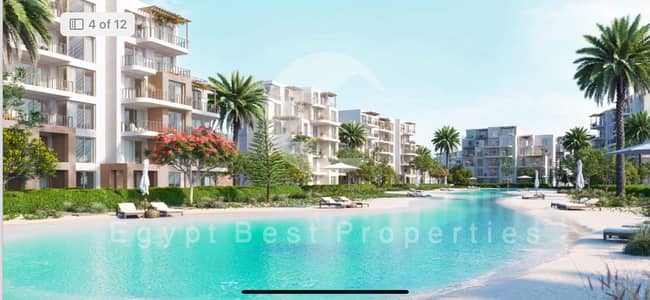 شاليه للبيع 3غرف نوم واحدة مطل على البحيرة مكتمل التشطيب يشمل موقف سيارات تحت الأرض 5% على 8سنوات سيلفر ساندز