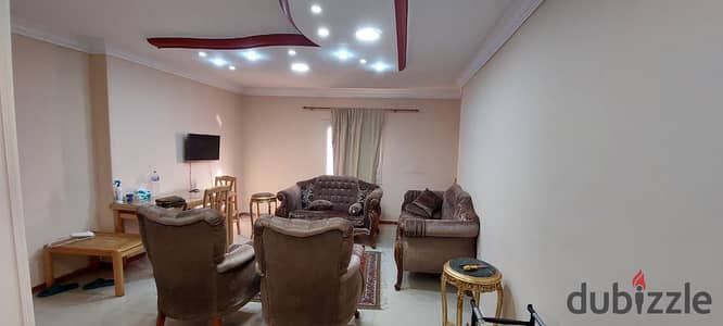 Furnished air-conditioned 2 rooms and reception near Smouha Club