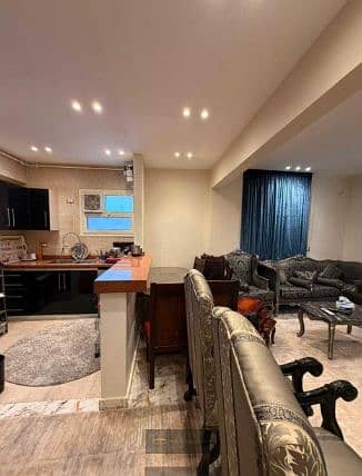 For rent a furnished penthouse apartment in Compound Zayed Heights - Sheikh Zayed. A unique opportunity for residence in a quiet compound with an excellent location, an apartment with super-lux finishing fully furnished, ready for 