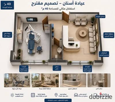 عيادة للبيع في Panorama Mall، الشيخ زايد | استلام قريب جدا - نص تشطبب  | أمام كمبوند الروضة