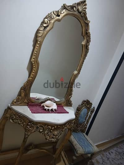 كرسين فوتيه وترابيزه رخام وكونسل