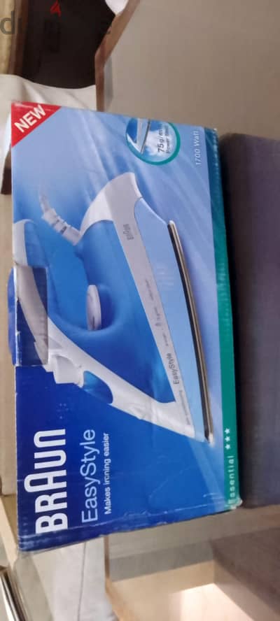 مكواة بخار  BRAUN  ألماني أصلي صناعه اسبانيه 1700W جديده اEasy Style