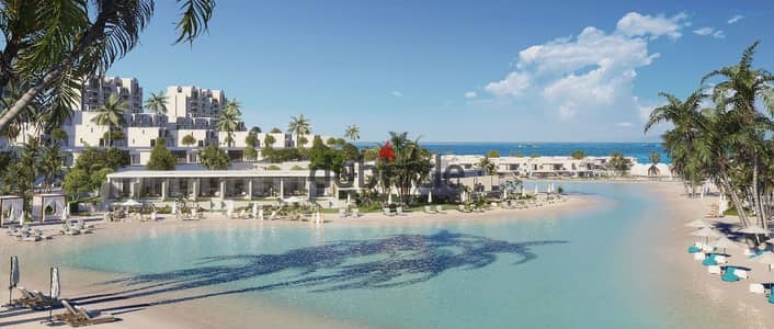 Prime Location Chalet with Marina, Lagoon & Sea View for Sale with Installments Over 10 Years