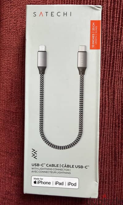SATECHI Cable USBC —> Lightning (25cm)