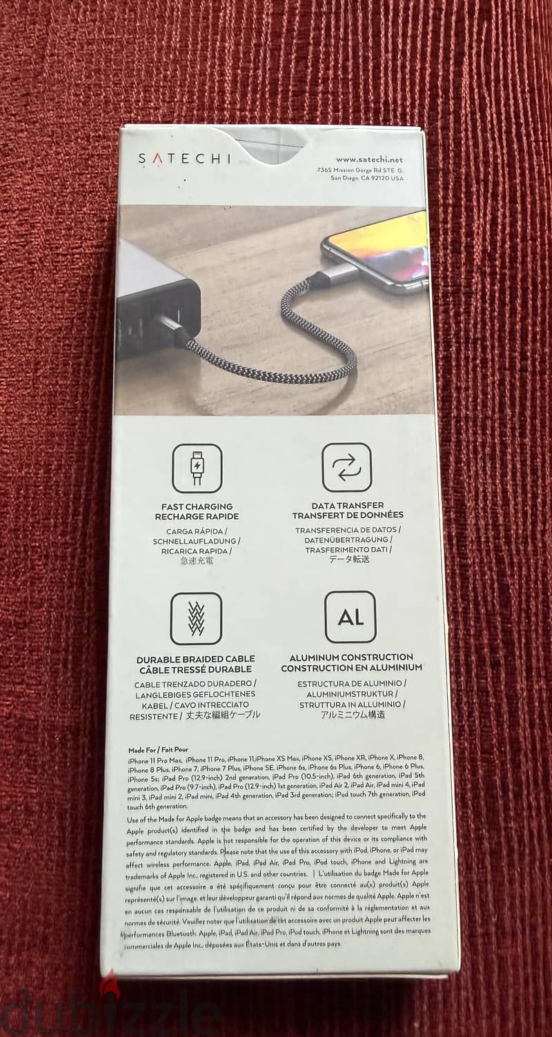 SATECHI Cable USBC —> Lightning (25cm) 1