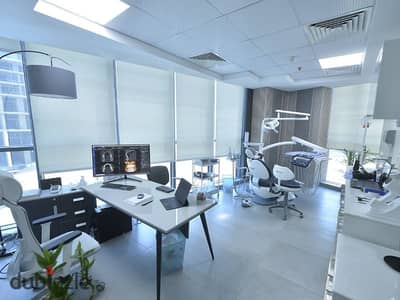 Fully finished clinic with air conditioning available for rent in a prime location within the MU23 district of the New Administrative Capital.