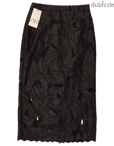 Zara Leather Skirt Midi New with tag