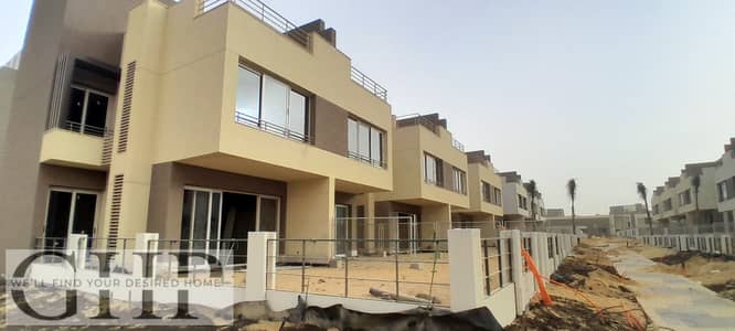 Ready and Very Prime location Town House For Sale in Palm Hills New Cairo