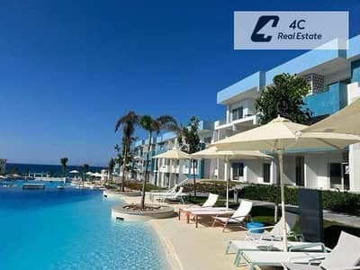Standalone chalet for sale 190m ready to move super lux finishing fully furnished with ACs prime location direct lagoon view in Fouka Bay North Coast