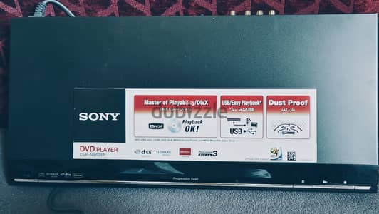 جهاز ومشغل DVD وفلاش ميموري نوع ماليزي من سوني اصلي بكرتونه ومشتملاته