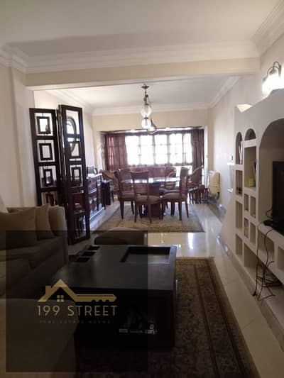 For sale: A "super-lux" finished apartment in Degla, Maadi (Street 219, off Street 206). Features include porcelain flooring in the reception area and