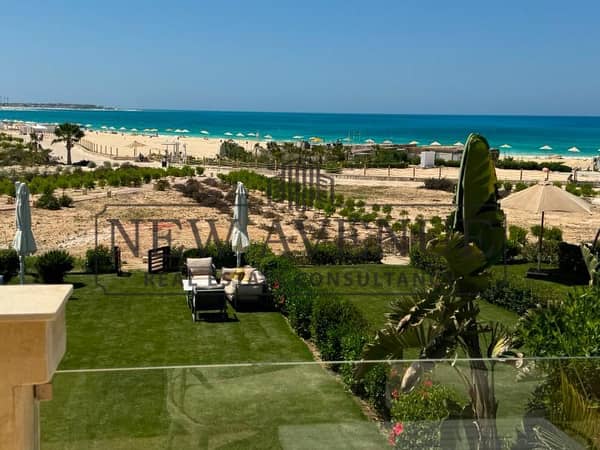 For Sale Fully Furnished Standalone Villa in Telal North Sidi Abdel Rahman North Coast with ACs and all Appliances 1st Row with Panoramic Sea View