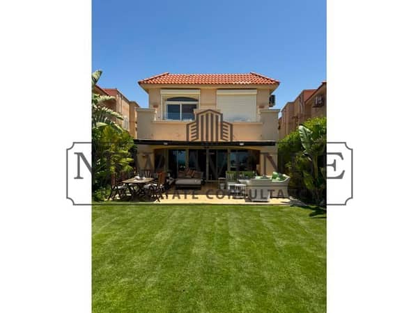 For Sale Fully Furnished Standalone Villa in Telal North Sidi Abdel Rahman North Coast with ACs and all Appliances 1st Row with Panoramic Sea View
