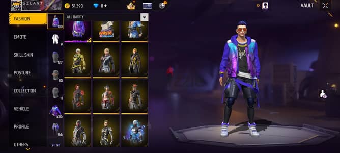 free Fire account