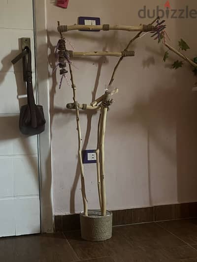 Parrot bird perch stand