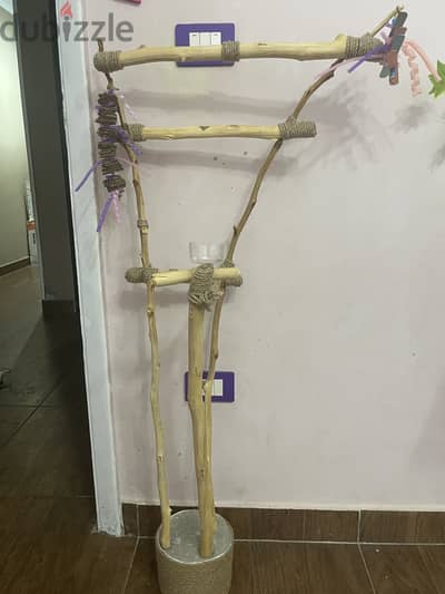 Parrot bird perch stand