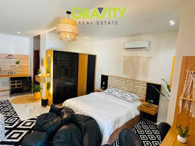 Chalet for sale—immediate delivery—at Sky City Galala. Pay a 300,000 EGP down payment for a unit located directly on the lagoon; fully finished, furni