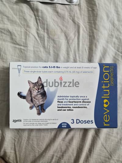 Revolution Cat's Protection Against Fleas and Ticks