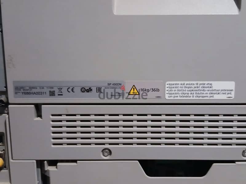 ricoh sp450 5